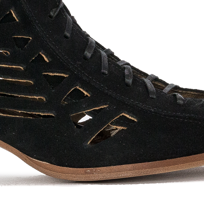 Maciejka Black Women's Lace-Up Boots