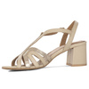  Maciejka Women's High Heel Sandals Leather Beige