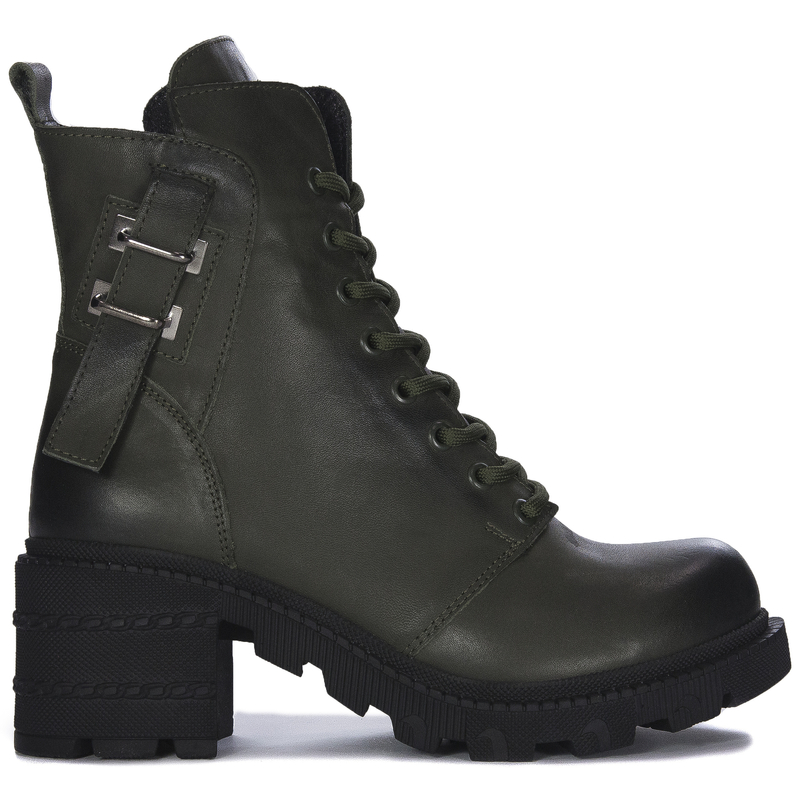 Boccato Women's Khaki Leather Boots
