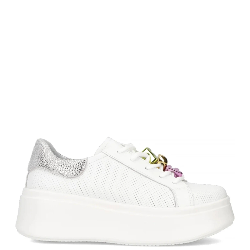 Filippo Leather White Low Shoes