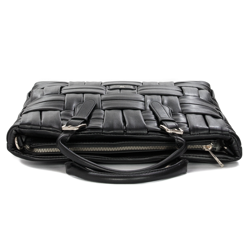 Women's Beige Bag Pepe Moll 232211 Plaited Negro