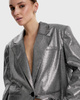 Opra Bahira Silver Oversize Blazer