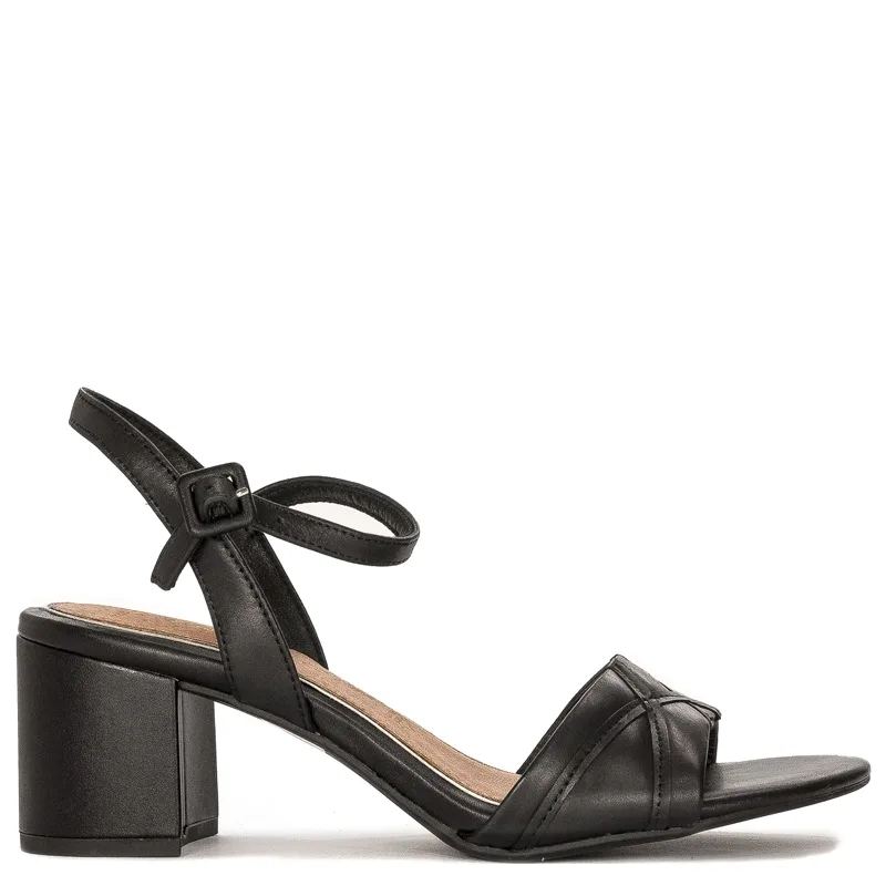 Marco Tozzi Black Antic Leather Women's Sandals