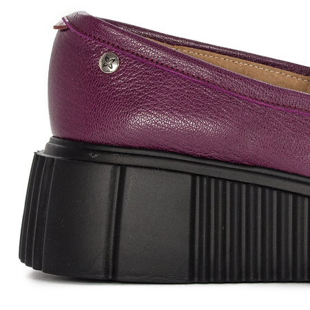 Maciejka Women's Burgundy Flat Shoes 06288-23/00-5