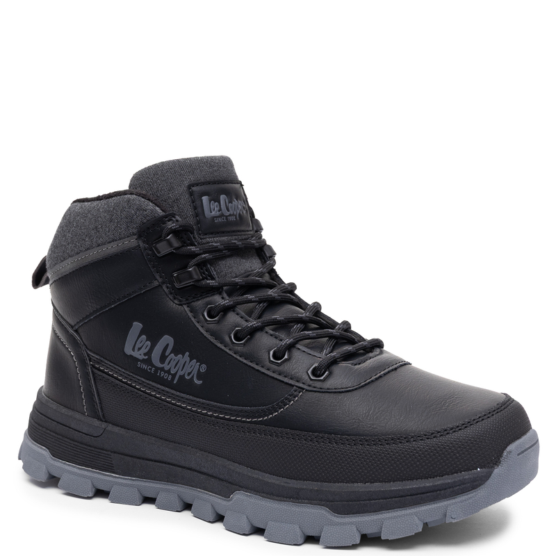 Lee Cooper Men's Lace-Up Platform Ankle Boots Black LCJ-26-01-4625MA