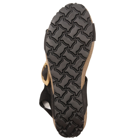 Yokono Women's Anchor Sandals Leather Black