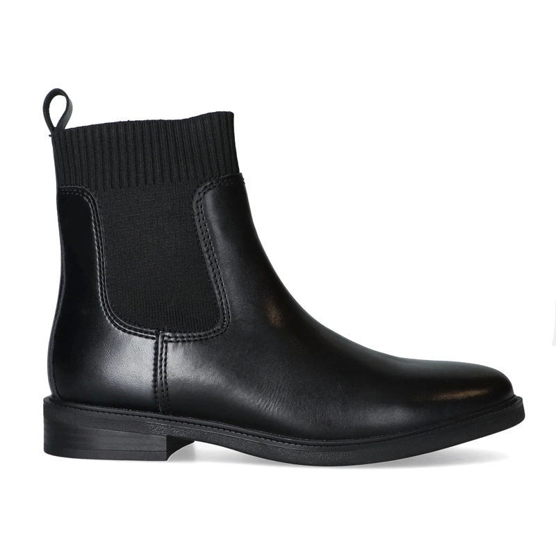 Marco Tozzi Women's Leather Ankle Boots Black