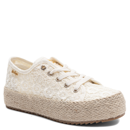 Lee Cooper Lace Platform Espadrille Sneakers Beige LCW-26-31-4328L