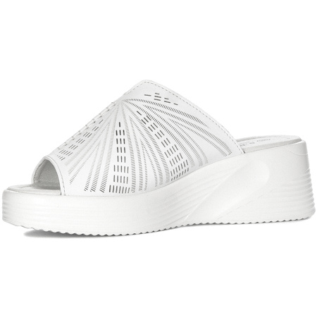 D&A Women's White Slides