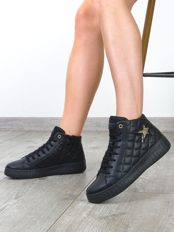 Geox Sneakersy Damskie Czarne