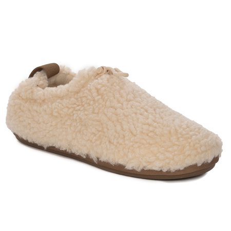 UGG Kapcie damskie W PLUSHY Slipper Natu/ Chestnut