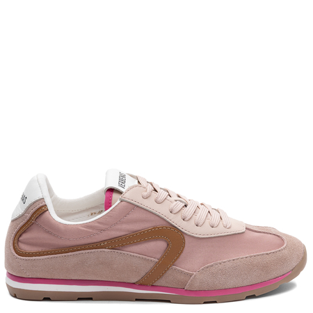 Verbenas Modne Zamszowe Sneakersy Sznurowane Różowe 9002451069ANT