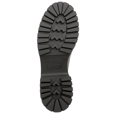 Maciejka Leather Platform Loafers Grey 5497S-35/00-5