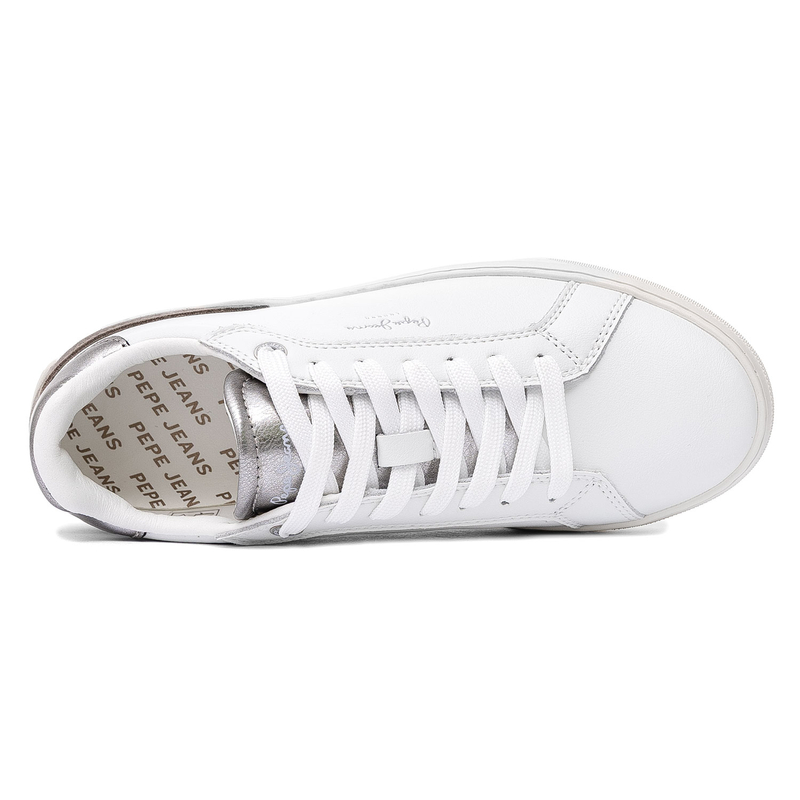 Pepe Jeans Sneakersy Damskie Camden Cold Silver