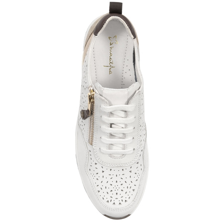 Maciejka Women's Half Shoes Leather White