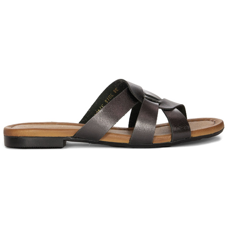 Maciejka Black Women's Slides