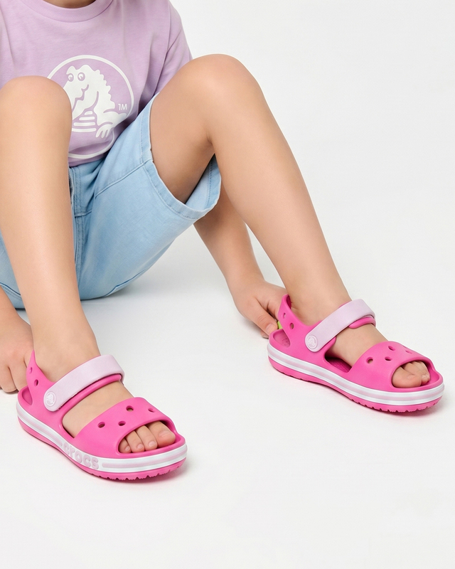 Crocs Crocband Cruiser Kids' Sandals Lightweight Pink 211055-6QQ