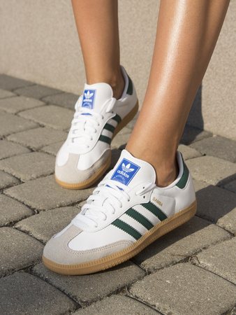 Adidas Samba OG white - green sneakers