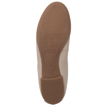 Maciejka Classic Elegant Leather Women's Ballerinas Beige P6800-04-00-0