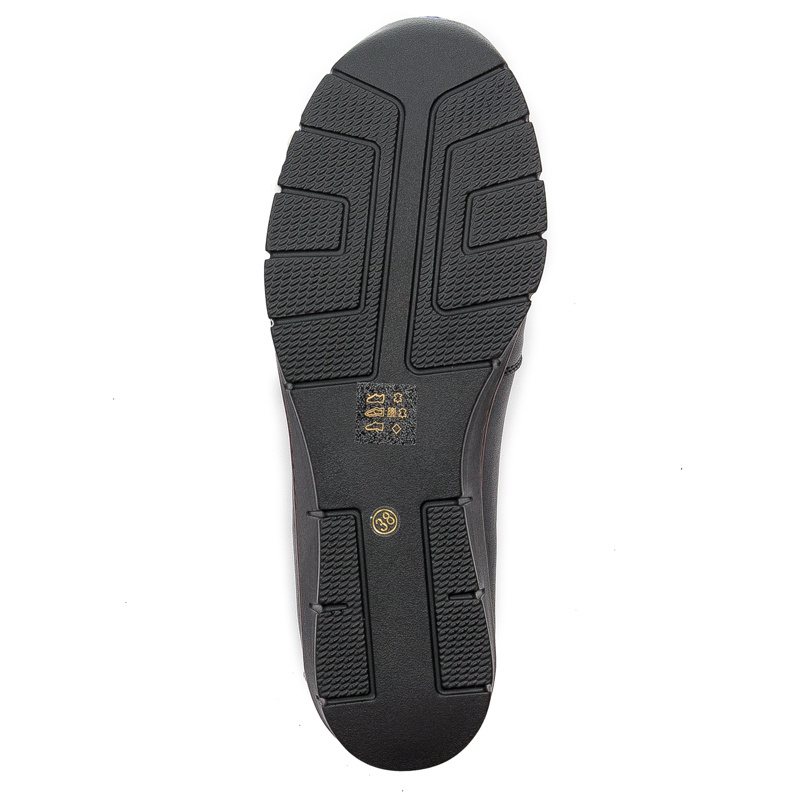 Filippo DP3160-22 BK Black Flat Shoes