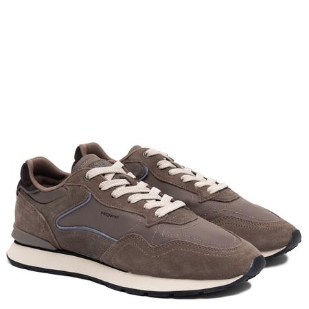 Hoff Suede Sneakers Men's Lace-up Brown 22602410