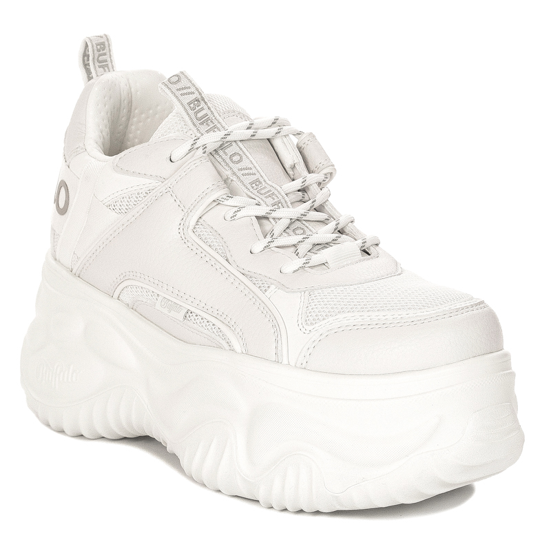 Buffalo Sneakersy damskie na platformie Blader Matcha White