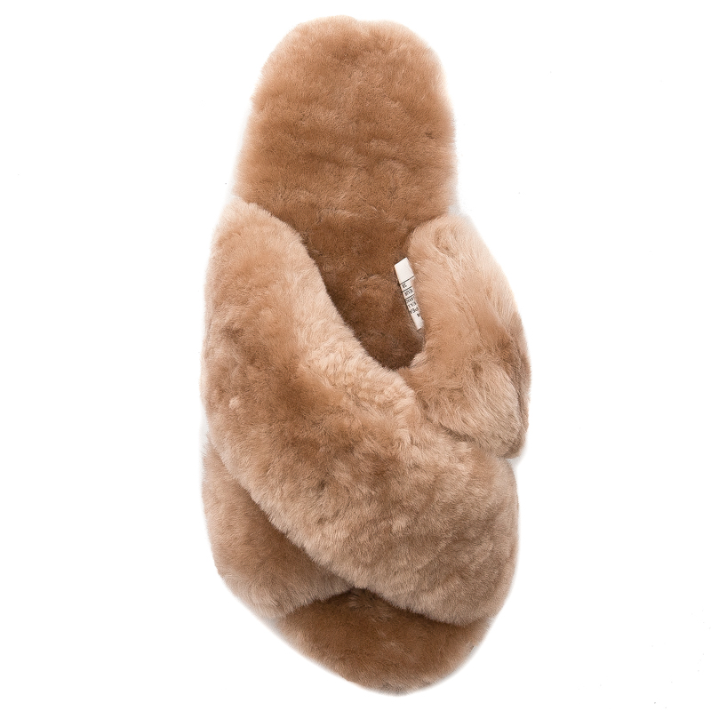 Emu Australia Skórzane Kapcie Damskie Mayberry Camel W11573-Camel