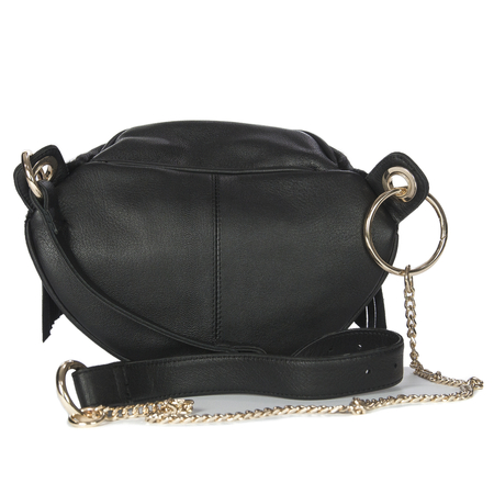 Piti Cuiti Women's Handbag Black with Tassels