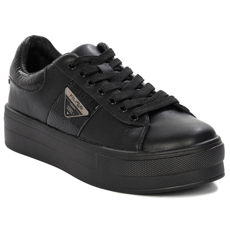 Filippo DP4707/23 BK Black women's Platform Low Shoes