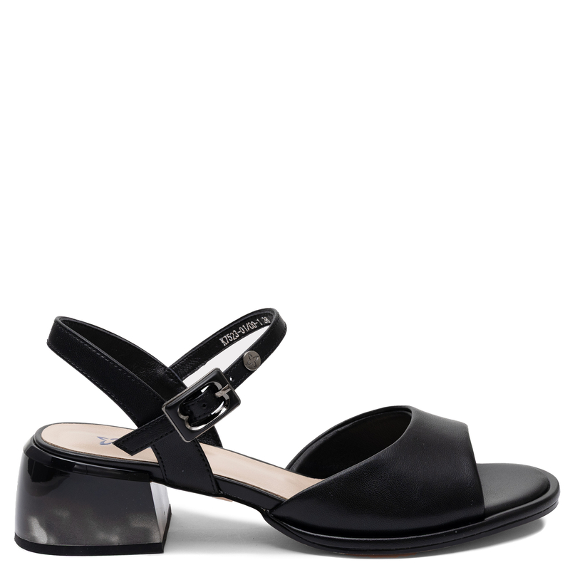 Maciejka Elegant Leather Sandals Black K7523-01/00-1