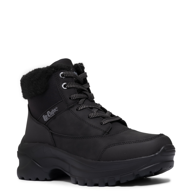 Lee Cooper Ocieplane Botki Na Platformie Czarne LCJ-25-01-3743