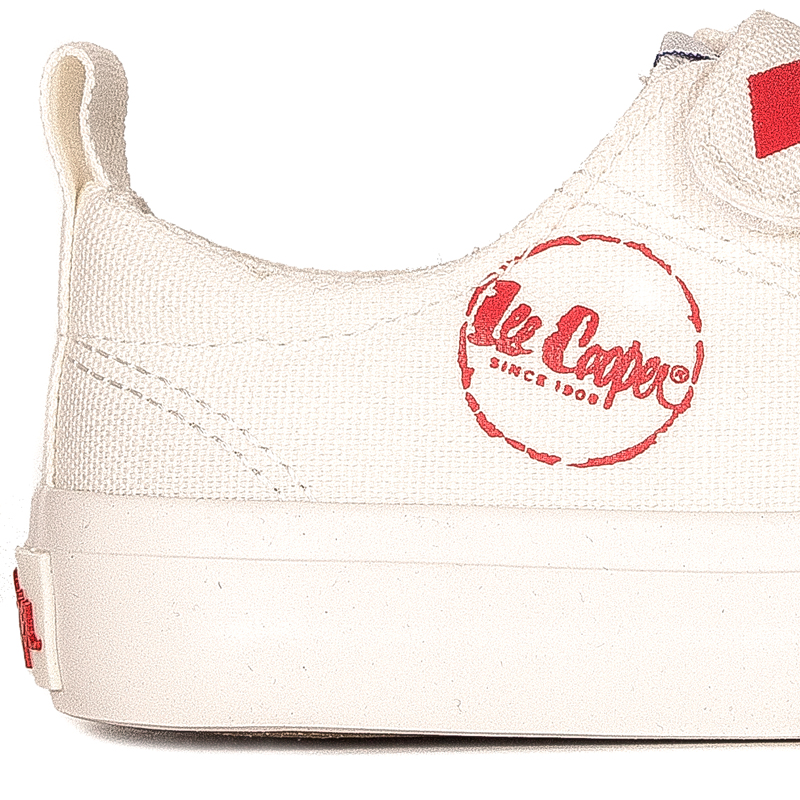 Trampki dziecięce Lee Cooper na rzepy Białe