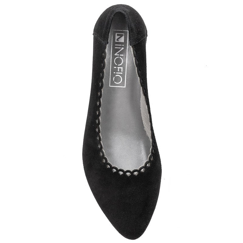 Inofio 1151-2 Czarny Zamsz Pumps