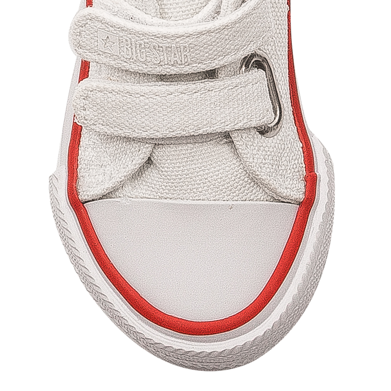 Big Star White children's sneakers with velcro