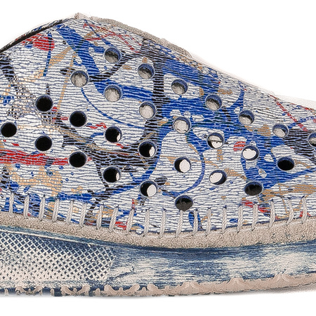 Maciejka Women's leather shoes White Blue
