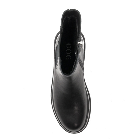 GOE Women's warm leather black boots