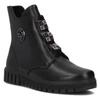 Filippo Black Leather Ankle Boots for Women