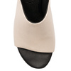 Marco Tozzi Women's leather slippers cream / black