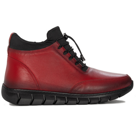 T.Sokolski Women's Red Leather Boots