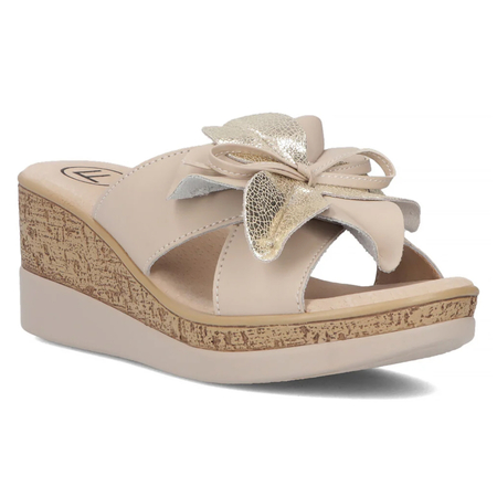 Filippo Women's Beige Slides