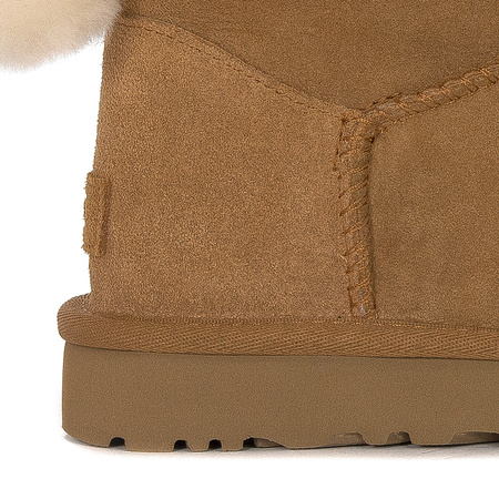 UGG Botki Min Bailey Fuzzy Bow Chestnut 