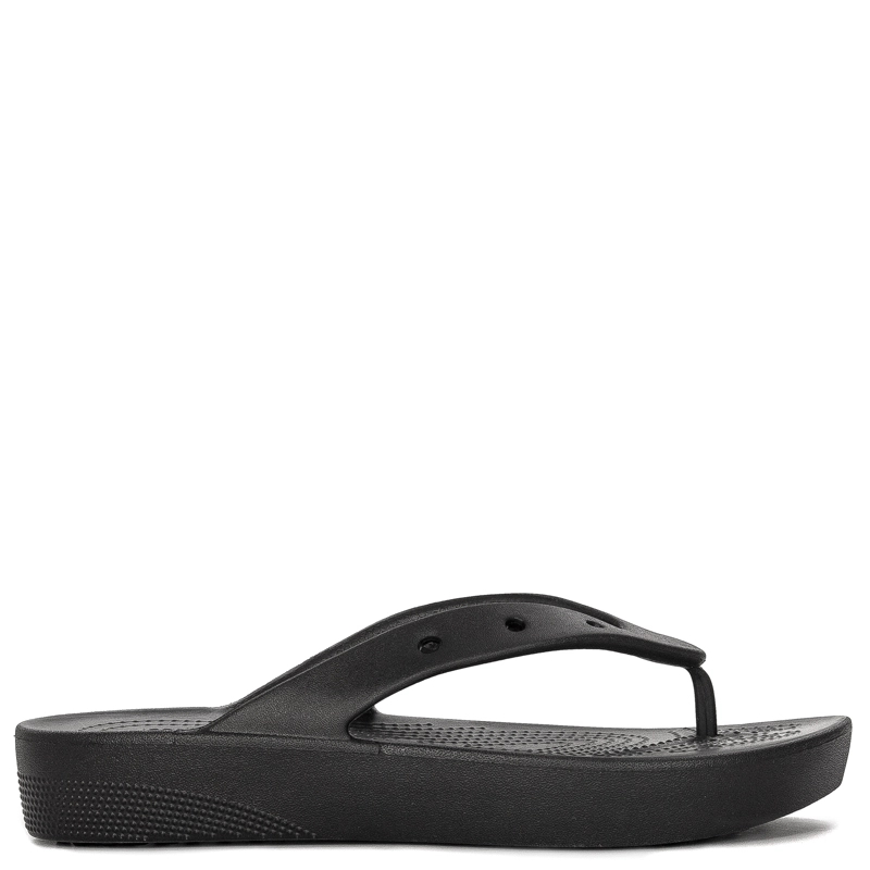 Crocs Women Slides Black Platform Flip
