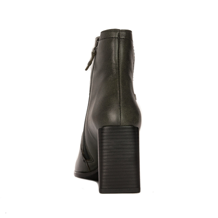 Maciejka Green Leather Women's Boots