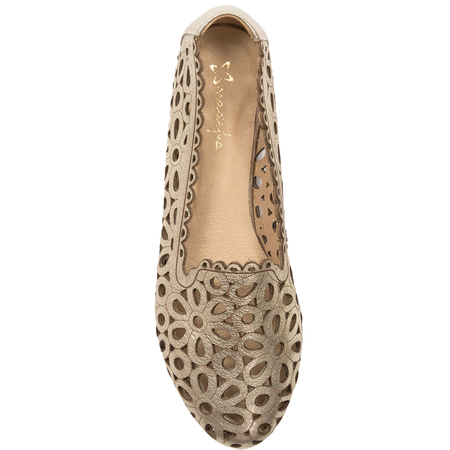 Maciejka Gold Ballerina Shoes