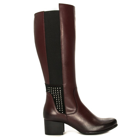 Maciejka 03802-23-00-3 Burgundy Knee-High Boots