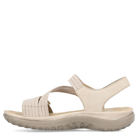 Rieker Comfortable Velcro Sporty Sandals Beige 64870-62