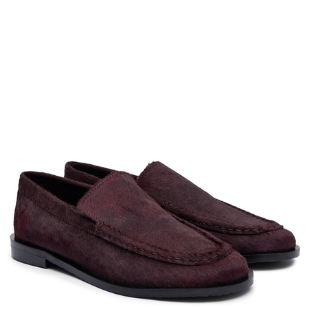 Gioseppo Skórzane Półbuty Damskie Bordowe 80770-BURGUNDY