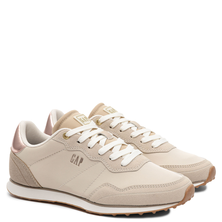 GAP Beżowe Klasyczne Sneakersy Sportowe z Metalicznym Akcentem GPW6136120049