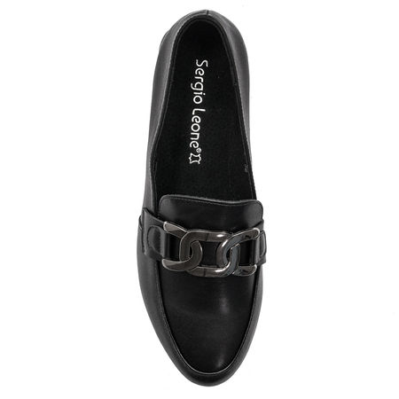 Women's Loafers Shoes Sergio Leone Black