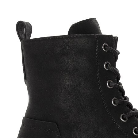 Boots Sergio Leone Black Nubuck Warmed Lace-Up Boots